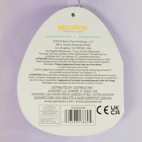 Squishmallow Stacy the Squid 14" UltraSoft Sealife Squad Toy Plush NWT - Picture 6 of 6